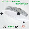 Big size 8inch 200mm cutout LED downlight lighting